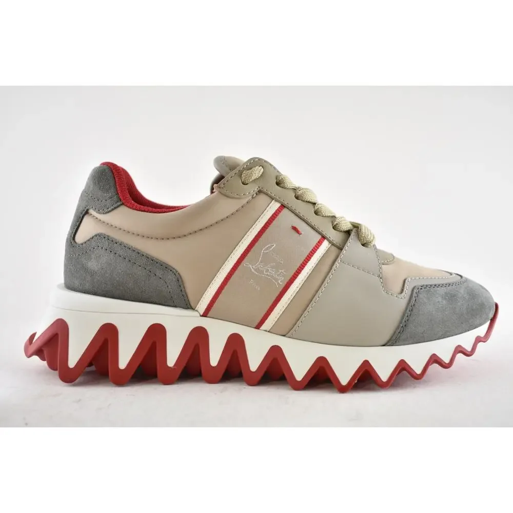 Christian Louboutin Nastroshark Donna Flat Saharienne Platform Lowtop Sneaker 38 - Picture 2 of 14